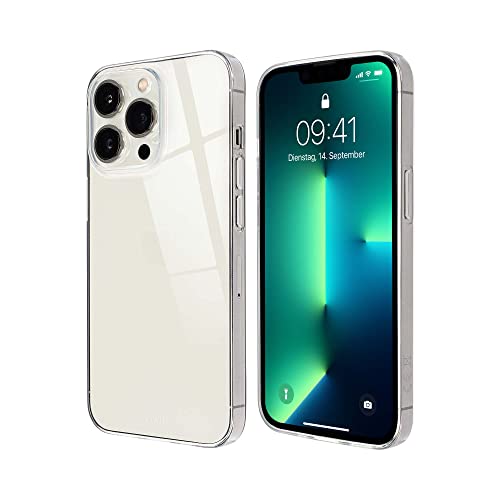 Artwizz NoCase Handyhülle kompatibel mit iPhone 13 Pro Max (6.7') - Ultra Dünne, Elastische TPU Schutzhülle mit UV-Resistenz - Transparent