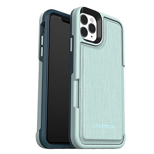 LifeProof Flip verstärkte Schutzhülle mit Steckplatz für 2 Kredit oder Scheckkarten für iPhone 11 Pro Max Grün