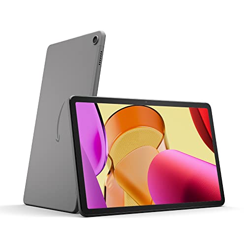 Wir stellen vor: Amazon Fire Max 11-Tablet, unser bisher leistungsstärkstes Tablet, mit klarem 11-Zoll-Display, Octa-Core-Prozessor, 4 GB RAM, 14 Stunden Akkulaufzeit, 64 GB, grau, ohne Werbung