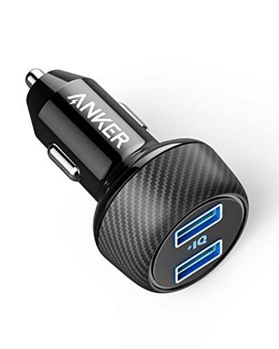 Anker PowerDrive 2 Elite Kompaktes 24W Kfz Ladegerät Dual Port Auto Ladegerät mit PowerIQ Technologie für Apple, Samsung, andere iOS oder Android Handys und Tablets