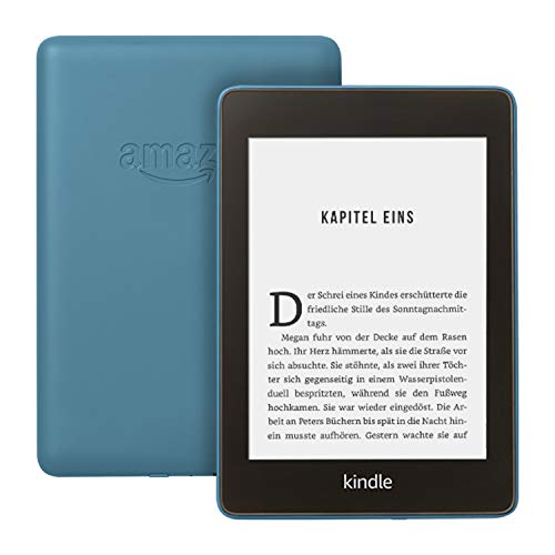 Kindle Paperwhite, wasserfest, 6 Zoll (15 cm) großes hochauflösendes Display, 8 GB – mit Werbung – Dunkelblau (Vorgängermodell – 10. Generation)