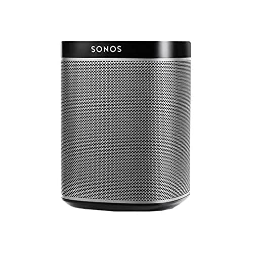 Sonos Play:1 Smart Speaker (Kompakter und kraftvoller WLAN Lautsprecher für unbegrenztes Musikstreaming – Feuchtigkeitsbeständiger Multiroom Lautsprecher) schwarz