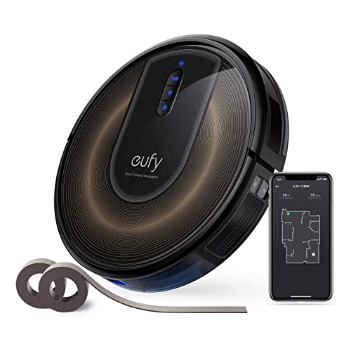 eufy RoboVac G30 Edge Saugroboter mit Smart Dynamic Navigation 2.0, Roboterstaubsauger mit 2000Pa Saugkraft, WLAN-Konnektivität, Mit Abgrenzungsstreifen, Ideal für Teppiche und Hartböden