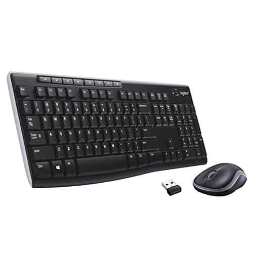 Logitech MK270 Kabelloses Tastatur-Maus-Set, 2.4 GHz Wireless Verbindung via Nano USB-Empfänger, Lange Akkulaufzeit, Für Windows und ChromeOS, Deutsches QWERTZ-Layout - schwarz