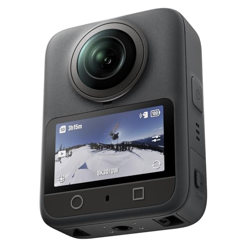 DJI Osmo 360 Standard Combo, 360 Kamera mit 1-Zoll-Sensor für 360° Aufnahmen, Natives 8K 360° Video, 120MP 360° Foto, 100 Min 8K Aufnahme, wasserdicht, Action-Kamera für Sport, Vlog