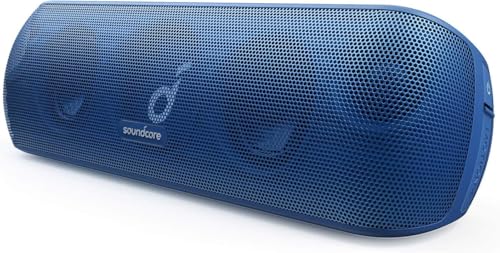 soundcore Motion+ Bluetooth HiFi Lautsprecher mit Hi-Res 30W Audio, Intensiver Bass, Kabelloser, mit App, USB C Konnektivität, Flexibler EQ, 12h Akkulaufzeit, IPX7 Wasserschutz (Blau)