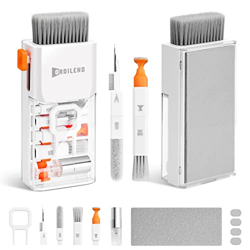 Ordilend Tastatur Reinigungsset, Alles in 1 Screen Cleaner Kit Handy, Tastaturreiniger mit Bürste Laptop Keyboard Cleaner for Tablet, Computer, PC Monitor, Kamera mit Spray mit Patent