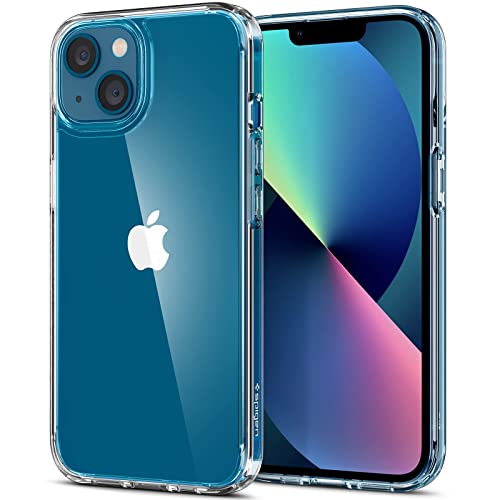 Spigen für iPhone 13 Hülle [Anti Vergilbung] Ultra Hybrid Handyhülle iPhone 13 Case Transparent Durchsichtig Dünn Schlank Slim -Crystal Clear