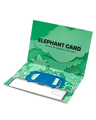 Elephant Card Handyhalterung Fürs iPhone | Kreditkartengröße | Continuity Camera Mount | Befestigen Am Apple Laptop | iOS 16 iPhone Als Webcam (Blau)