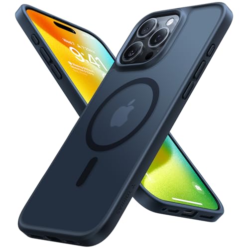 TORRAS für iPhone 15 Pro Max Hülle für Magsafe (TOP Militärschutz & Magnetkraft) Extrem Haltbarkeit Hülle iPhone 15 Pro Max Case Stoßfest Samtige Touch Dünn Handyhülle Schwarz, Guardian-Mag