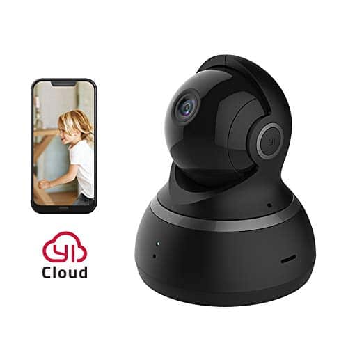 YI Dome Kamera 1080p Überwachungskamera Wireless IP Kamera, Smart Home mit Nachtsicht, Bewegungsalarm, Auto-Kreuzfahrt, 2 Wege Audio, Wifi Haus Monitor Baby Monitor mit App für Smartphone/PC-schwarz