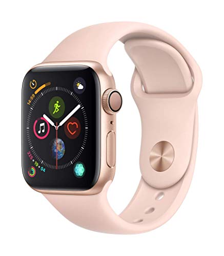 Apple Watch Series 4 (GPS, 40mm) Aluminiumgehäuse Gold - Sportarmband sandrosa