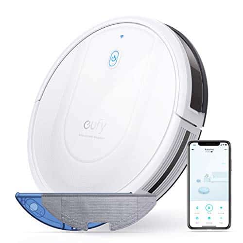 eufy RoboVac G10 Hybrid Saugroboter mit Wischfunktion, 2-in-1 Roboterstaubsauger mit Smart Dynamic Navigation, 2000Pa Saugkraft, Extrem dünn, Leiser Betrieb, ideal für Hartböden (Weiß)