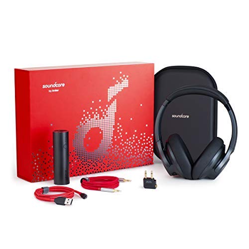 Soundcore Life 2 Geschenkset, Limited Edition, mit Over-Ear Kopfhörern, PowerCore 5000 Powerbank, PowerLine+ Mikro-USB-Kabel, Premium AUX-Kabel, Flugzeug-Adapter und Reiseetui