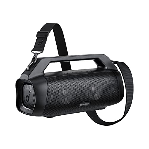 Soundcore Anker Motion Boom Plus Outdoor Lautsprecher für Draußen, 80W Sound, 20H Akku, IP67 wasserdicht & staubdicht, Typ-C, EQ, Bluetooth 5.3, Bluetooth Lautsprecher für Camping