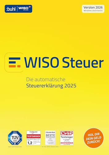 WISO Steuer 2026 (für Steuerjahr 2025) Für Windows, Mac, Smartphones und Tablets | Digitaler Download