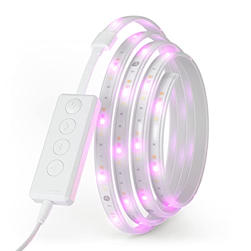 Nanoleaf Essentials Lightstrip Starter Kit, 2m Smart RGBW LED Strip - Thread & Bluetooth 16 Mio. Farben LED Streifen, Musik und Bildschirm Sync, Funktioniert mit Google Home Apple, für Deko & Gaming
