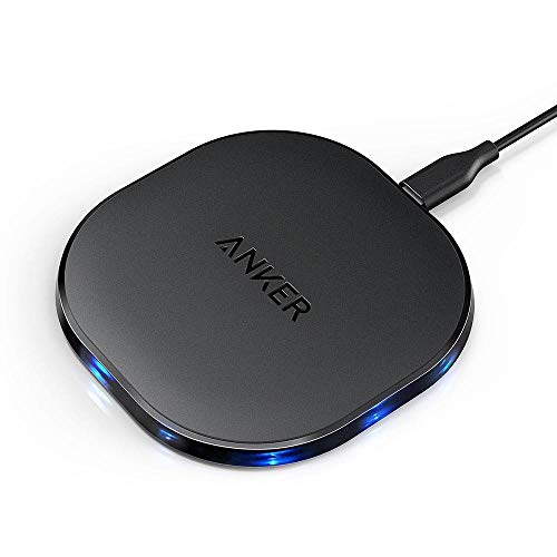 Anker - Wireless Charger, 10W Qi-Zertifiziertes Kabelloses Leistungsstarkes Induktives Ladegerät für Samsung S9/ S8/ S8+, iPhone XS Max/ XR/ XS/ X/ iPhone 8/ 8 Plus, Nexus,HTC, LG und viele mehr