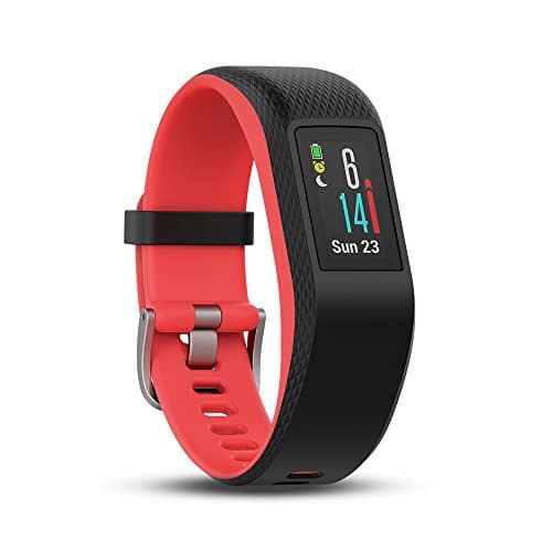 Garmin Vívosport GPS-Fitness-Tracker, 24/7 Herzfrequenzmessung am Handgelenk, integriertes GPS, vorinstallierte Lauf-App, Hochauflösendes Farb-Touchdisplay, 010-01789-01