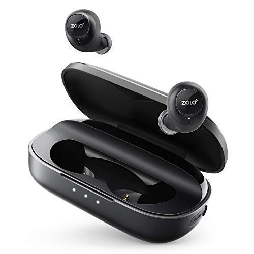 ZOLO Liberty True Wireless Bluetooth Kopfhörer, absolut kabellose Ohrhörer mit Bluetooth 5.0, 100 Stunden Wiedergabezeit, Wasserdicht mit Smart AI für Telefonieren (Aktualisierte Version)