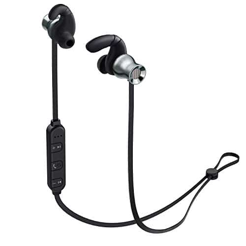 AUKEY Bluetooth Kopfhörer In Ear magnetische Ohrstöpsel mit eingebauter Bedienung & Mikrofon für Smartphones, Tablets, Laptop, Mp3 und vieles mehr