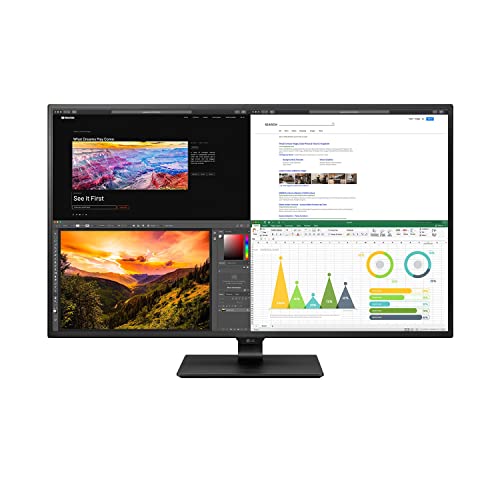 LG 43UN700-B 107,98 cm (42,51 Zoll) UHD 4K IPS Monitor (4X HDMI, USB Type-C, Display Port, HDR), Schwarz