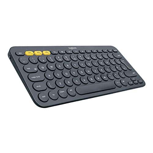 Logitech K380 Kabellose Bluetooth-Tastatur, Multi-Device & Easy-Switch Feature, Windows- und Apple-Shortcuts, PC/Mac/Tablet/Handy/Apple iOS+TV, Deutsches QWERTZ-Layout - schwarz