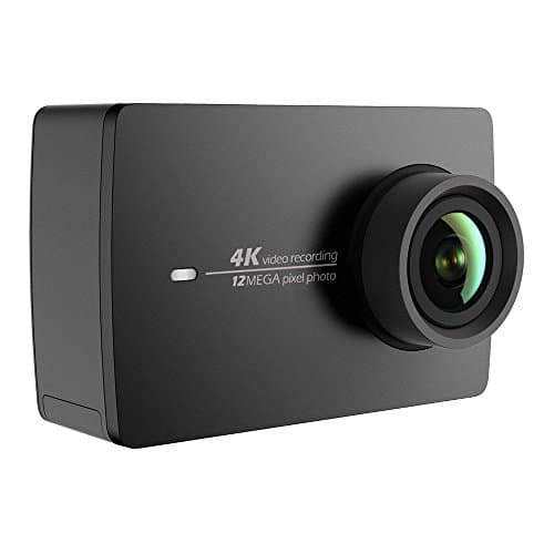 YI 4K Action Kamera 4K/30fps Videoaufnahme 12MP ActionCam mit 155° Weitwinkel 5,56 cm (2,2 Zoll) LCD Touchscreen, Wifi und App für Smartphone, Sprachbefehl - schwarz