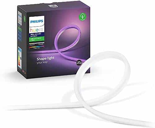 Philips Hue White and Color Ambiance LED Outdoor Lightstrip, 2 Meter, dimmbar, bis zu 16 Millionen Farben, steuerbar via App, komplett wetterfest