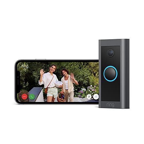 Ring Videotürklingel Kabel (Video Doorbell Wired) | Türklingel mit Kamera, 1080p-HD-Video, festverdrahtet, Nachtsicht | Video-Türsprechanlage für deine Haustür | Funktioniert mit Alexa