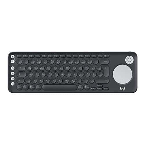Logitech K600 Kabellose TV-Tastatur mit Touchpad & D-Pad, Bluetooth, Multimedia-Tasten, Multi-Device, Für Samsung, LG, Sony TVs/Windows/Mac/Android/iOS - Deutsches QWERTZ-Layout