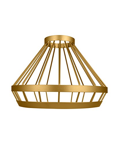 Osram Vintage Edition 1906 Lampenschirm Cage, gold, Zur Erweiterung Ihrer Osram Pendulum Leuchte, P20, Aluminiumgehäuse