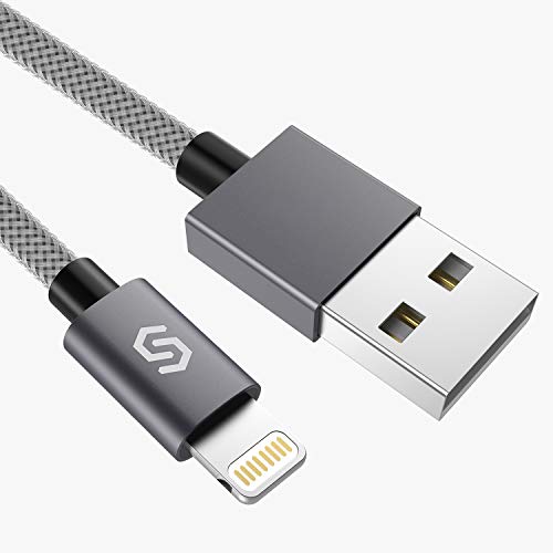 iPhone Ladekabel 2M Lightning Kabel - Syncwire [Apple MFi zertifiziert] Nylon Schnell Apple Lightning USB Datenkabel für iPhone 13 Pro Max Mini 12 SE 2020 11 Pro XS Max XR X 8 7 6s 6 Plus SE 5 iPad