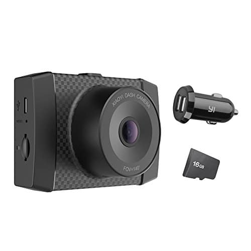 YI Ultra DashCam 2,7K Auflösung 140° Weitwinkelobjektiv Auto Kamera mit MEMS 3-Achse G-Sensor, Sprachbefehl und 6,86 cm (2,7 Zoll) LCD Bildschirm-schwarz