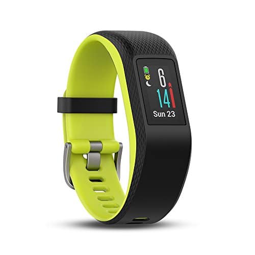 Garmin Vívosport GPS-Fitness-Tracker, 24/7 Herzfrequenzmessung am Handgelenk, integriertes GPS, vorinstallierte Lauf-App, Hochauflösendes Farb-Touchdisplay, 010-01789-03