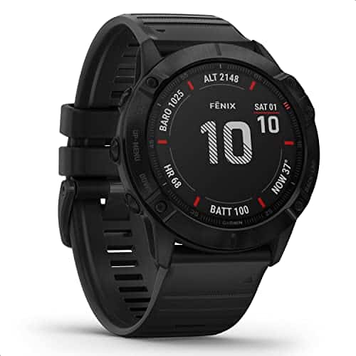 Garmin fenix 6X PRO – GPS-Multisport-Smartwatch mit 1,4 Zoll Display, vorinstallierten Europakarten, Garmin Music und Garmin Pay. Wasserdicht bis 10 ATM und bis zu 21 Tage Akkulaufzeit