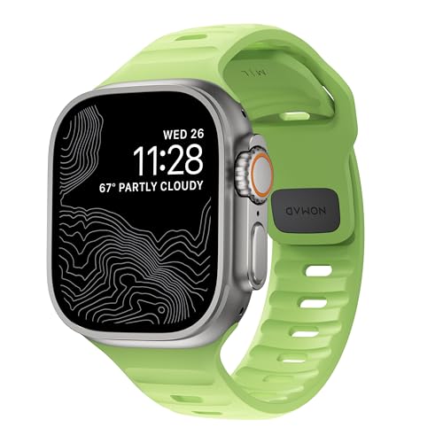 NOMAD Sport Band V2 | für Apple Watch 38/40/41mm | leuchtet im Dunkeln |strapazierfähiges, wasserfestes Uhrenarmband | Glow