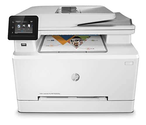 HP Color LaserJet Pro M283fdw Multifunktions-Farblaserdrucker (Drucker, Scanner, Kopierer, Fax, WLAN, LAN, Duplex, Airprint) weiß
