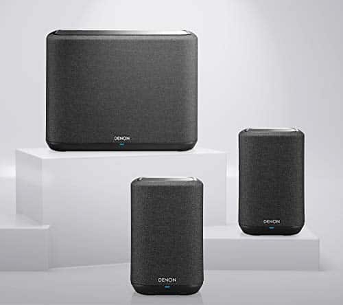Denon Home Multiroom-Lautsprecher Set, Home Paket 2, HiFi Lautsprecher mit HEOS Built-in, WLAN, Bluetooth, AirPlay2, bestehend aus 2X Denon Home 150 und 1x Denon Home 250, schwarz