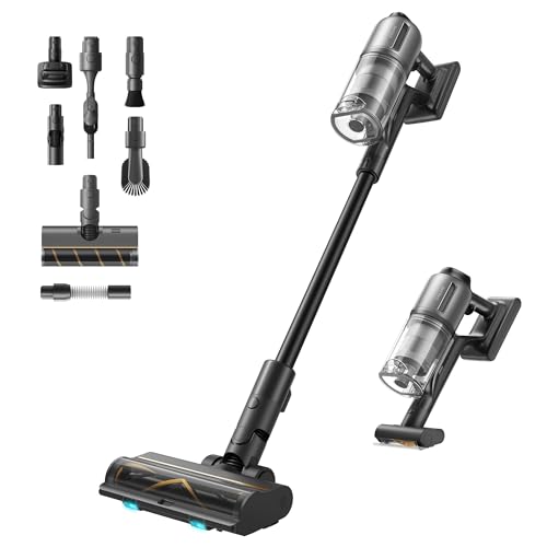 Dreame Z30 Kabelloser Bodenstaubsauger, 310 AW Saugkraft, 90 min Max Reinigungszeit, Dust-Reveal-Technologie, Tierhaar-Entfernungswerkzeug, Multi-Flächen-Saugkraft, Schmutzerkennung