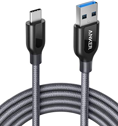 Anker Powerline+ 0.9m USB C Kabel auf USB 3.0 A, Beständig für USB Typ-C Geräte Inklusive Galaxy S8, S8+,S9, MacBook, Sony XZ, LG V20 G5 G6, HTC 10, Xiaomi 5 und weitere (Grau), Grau A