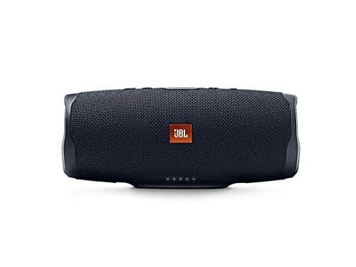 JBL Charge 4 Bluetooth-Lautsprecher in Schwarz – Wasserfeste, portable Boombox mit integrierter Powerbank – Mit nur einer Akku-Ladung bis zu 20 Stunden kabellos Musik streamen