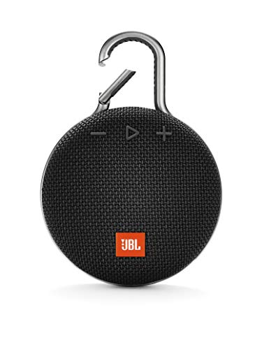 JBL Clip 3 Bluetooth Lautsprecher - Schwarz – Wasserdichte, tragbare Musikbox mit praktischem Karabiner – Bis zu 10 Stunden kabelloses Musik Streaming
