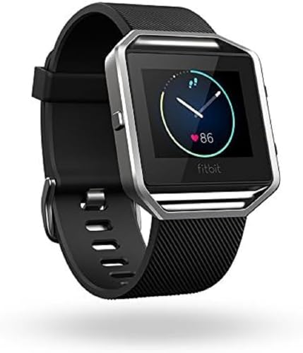 Fitbit Unisex Fitness Uhr Blaze, Schwarz, S