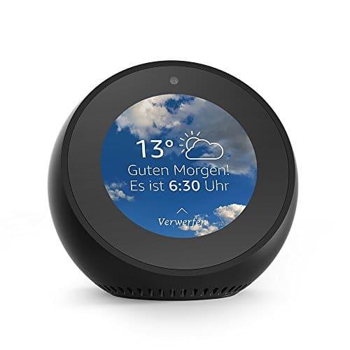 Amazon Echo Spot, Intelligenter Lautsprecher und Bildschirm mit Alexa - Schwarz