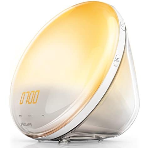 Philips HF3531/01 Wake-Up Light (Sonnenaufgangfunktion, Touchdisplay, 7 Wecktöne, digitales FM Radio, Tageslichtwecker)