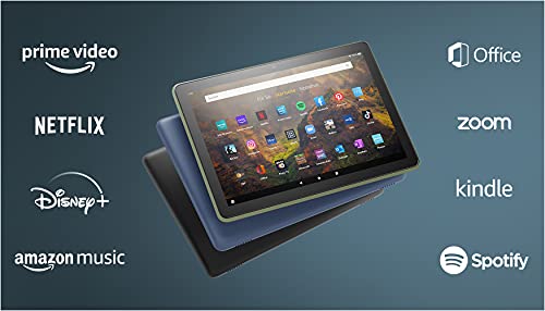 Das neue Fire HD 10-Tablet | 25,6 cm (10,1 Zoll) großes Full-HD-Display (1080p), 32 GB, schwarz – ohne Werbung