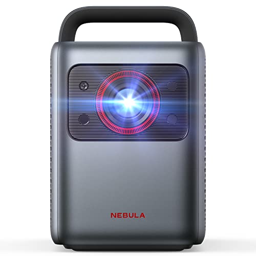 NEBULA von Anker Cosmos Laser 4K Beamer, 1840 ANSI Lumen, Android TV 10.0 mit Dongle, Autofokus, automatische Keystone-Korrektur, Bildschirmanpassung, Heimkino-Beamer mit Wi-Fi & Bluetooth