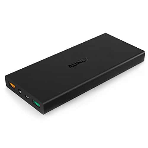 AUKEY Quick Charge 3.0 Powerbank 16000mAh, Externer Akku mit 2 Ports Ausgänge Quick Charge 3.0 und 5V/2,4A, für iPhone X/ 8/ Plus/ 7/ 6s, Samsung S8+/ S8, iPad