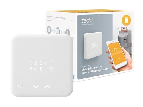 tado° Smartes Thermostat Starter Kit V3 für Einfamilienhäuser mit eigener Heizungsanlage V3 - Intelligente Heizungssteuerung, kompatibel mit Amazon Alexa, Apple HomeKit, Google Assistant, IFTTT